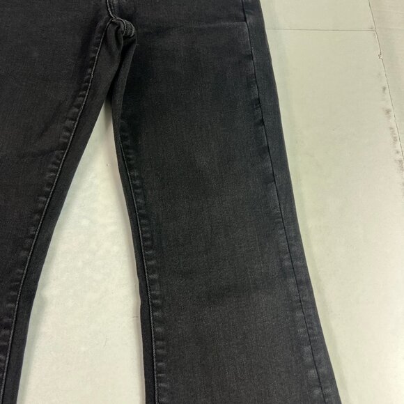 American Eagle Jeans Womens 29x32* Low Rise Skinny Kick Boot Black Denim Tag 4 L - Picture 3 of 16